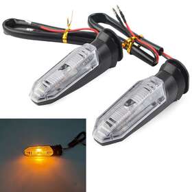 Motorshop 77us 420016582374 Turn Signal Indicator Blinker For Honda Cbr650r Cb650r Cbr500r 19-22 Pair Clear