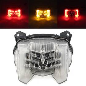 Motorshop 77us 550727800754 Taillight Integrated Turn Signal Lamp Clear Fit For Yamaha Mt-09 2017-2020 Usa