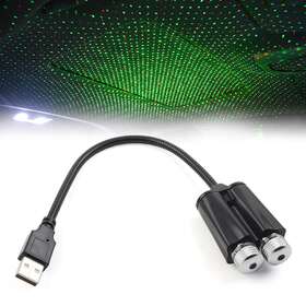 Motorshop 77usa 310007336744 Voice Control Romantic Car Roof Led Star Night Light Projector Atmosphere Green