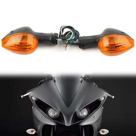 Motorshop 77usa 420015959900 Pair Motorcycle Turn Signal Light Blinker For Yamaha R1 04-06 R6 03-06 Amber