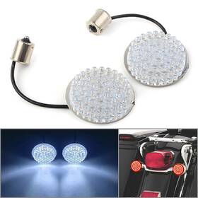 1156 Motorshop168 212500207364 White Turn Signal Light Inserts Blinker For Harley-davidson Hd Road King