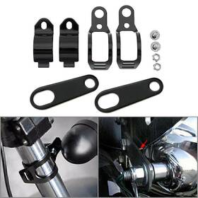 Motorshop168 550724377778 Motor Turn Signal Relocater Holder Fork Clamps Shock Bracket For Cafe Racer