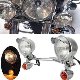Mt-afm Sft01959 Fog Turn Signals Passing Light Bar For Yamaha Road Star Xv 1600 1700 Silverado