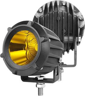 Muto-beam 612292091187 Muto-beam Amber Led Pods Light Motorcycle Fog Round Spot Combo Yellow