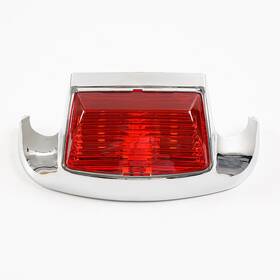 Mzyparts Led-fd-rd #sp14 Red Led Front Mudguard Trim Fender Tip Light For Harley Touring Electra Glide