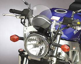 National Cycle N2543 Flyscreen Lt Smk H/l Brkt Fits Kawasaki W650 Suzuki Sv650s Tu250