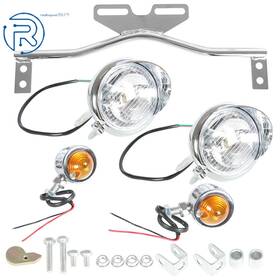 Netuera 452508 Motorcycle Driving Spot Fog Light Bar With Bracket Turn Signal For Honda