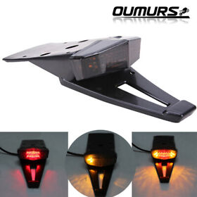 New Motorcycles Enduro Dirt Bike Rear Fender Led Brake Tail Light Universal Us