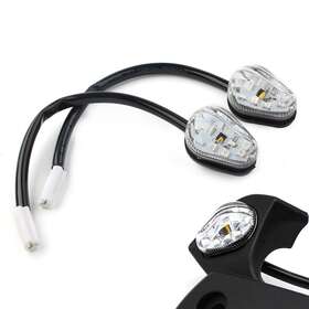 Newyoutube 310002765174 2x Led Clear Turn Signal Light For Yamaha Fz10 09 07 Fz03 Fz25 Fj-09 Xsr 700 900