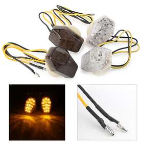 Newyoutube 310007624001 Amber Led Turn Signal Lights Clear Lens For Suzuki Gsxr600 750 1000 Sv650