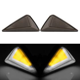Newyoutube 550724121258 Motor Amber Flush Mount Led Turn Signal Drl Blinker Light Indicator White