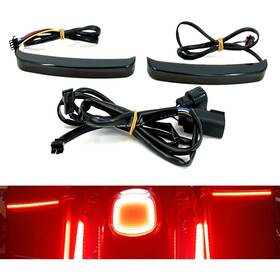 Nobrand Hl07-rk-1423r-a Saddlebag Tail Light Running Brake Sequential Turn Signal Led Smoke Lens