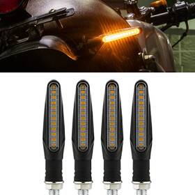 Nomura 550714621881 4x Universal Motorcycle Bike Led Amber Turn Signal Blinker Light Indicators Lamp