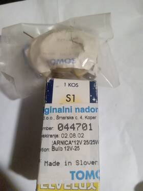 Nos 227448 Tomos Cev Headlight Bulb Holder #227448 With New 12v -25 Included