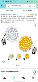 Nthreeauto Sequential Led Front Turn Signals 2inch Bullet Blinkers Pack Of 2