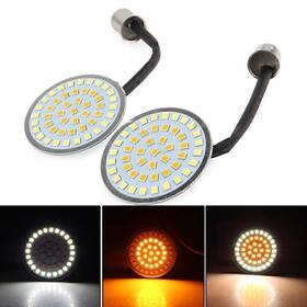 Onegogogo 136789251125 2 Inch Led Turn Signal Light Bulb White Amber For Harley Softail Touring