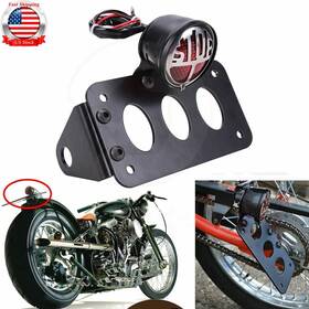 Oumurs Mpp2170ty00501-2 Motorcycle Side Mount Tail Light License Plate Bracket For Harley Chopper Bobber