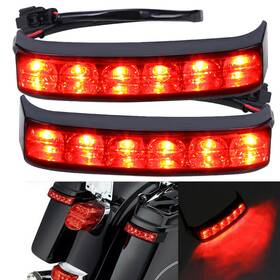 Oumurs Mppb418hl02903zb-1f Saddlebag Led Run Brake Turn Light Smoke For Harley Road Glide Flhtk 2014-2024