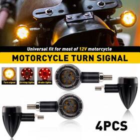 Oxilam Mtc-zxd-1186 Motorcycle Bullet Turn Signal Brake Running Tail For Light Yamaha Cafe Racer Ew