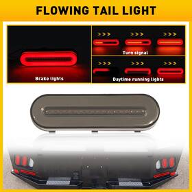 Oxilam Xpd-wdz-49443 Motorcycle Led Tail Light Running Brake Stop Turn Signal Sequential Yellow Lamp