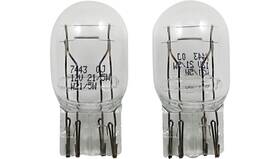 Peak Lighting 7443-bpp Miniature Light Bulbs - 13.5v/13.5v 25w/6w