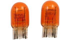 Peak Lighting 7444nall-bpp Miniature Light Bulbs - Amber 13.5v/13.5v 25w/6w