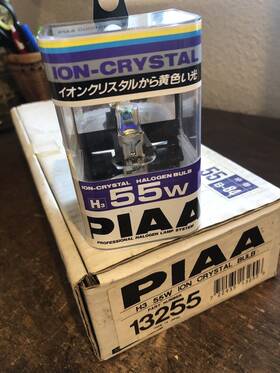 Piaa 13255 Genuine Powersport Bulb Ion Crystal Halogen Blub H3 55w Made In Japan