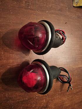 Pmg Pt545 Tail Lamp Light Set Of 2 Rat Rod Chopper Bobber Harley Triumph
