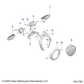 Polaris 2414784 Turn Signal Left Genuine Oem Part Qty 1