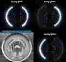 Pro1 Harley Custom 7 Billet Motorcycle Headlight Bucket Hid Kit Led Signal Crystal