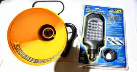 Prolite Electronix & Coper Lightnin Wl100 Rtl30 Lot Of 2 Portable Worklight Used- And Electronic 30 Led Bulb. New