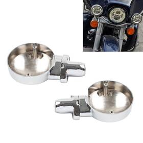 Raimukurijinusa 550746669899 Chrome Front Turn Signal Housing Bracket Fit Harley Sportster Street Glide Flhx