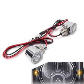 Raimukurijinusa 550747468422 2x Mini Motorcycle Turn Signals Indicator Amber Blinker Light Universal Lamp Us
