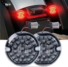 Realove Hl-tsa003 3-1/4 Inch Rear Led Turn Signal Red Brake Light Compatible With Ley
