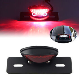 Rear License Plate Brake Stop Tail Light Bracket Holder Lamp Fit Cafe Racer Atv