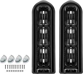 02004 Ridlog Motorcycle Rear Saddlebag Accent Led Light Fit For Harley Plating Black