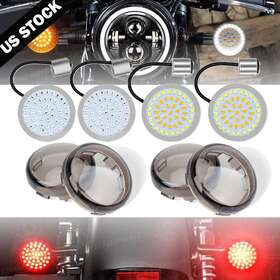 Ridroid Luy-105154 4x Front &rear Led Turn Signals Brake Light 1157 For Harley Street Glide Special