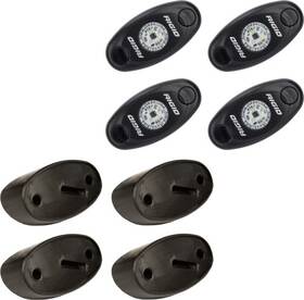 Rigid Industries 400243 For Rock Light Kit- Amber 4 Lights 652-400243 Rig400243
