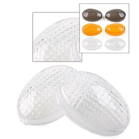 Runx 312365461892 2pcs Smoke Acrylic Front/rear Motorcycle Turn Signal Light Lens For Kawasak