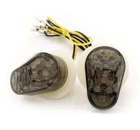Samdo 011541843737 Motorcycle Flush Mount Led Turn Signals Smoke For Yamaha Fz1 Fz6 Fzr Fazer Yz