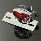 Sft05336 Chrome Motorcycle Led Brake Tail Light For Harley Chopper License