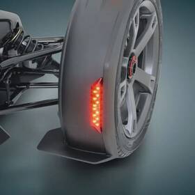 Show Chrome 41-412 Front Fender Red Led Lights Can-am Ryker