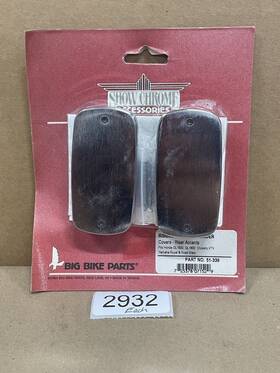Show Chrome 51-339 Ribbed Master Cylinder Covers Riser Accents Honda Yamaha