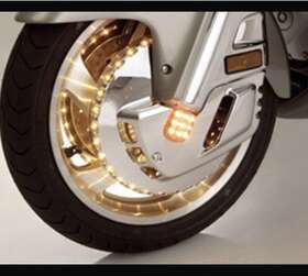 Show Chrome 52-624a Lighted Front Rotor Cover Led Amber Part #52-624a