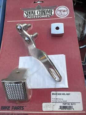 Show Chrome Accessories 52-711 Brake Side Heel Rest For Honda Gl1800 Goldwing