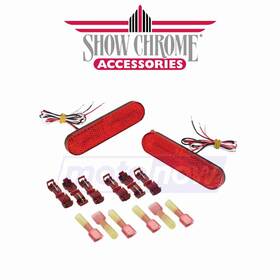 Show Chrome Mn/67kt Red Led Marker Lights For Can-am And Victory 2010-2017 Ma