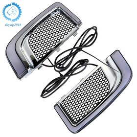 Skyup2018 Su633505ku Fit For Touring Glide Chrome Fairing Lower Grills Led Turn Signal Running Light