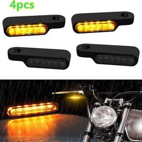 Speed-autoparts-usa Mc-zxd1114-bk 4x Handlebar Led Turn Signals Blinker For Harley Sportster 1200 883