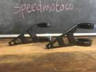 Speedmotoco Tapered Black Headlight Brackets Fork Clamps Motorbike Motorcycle