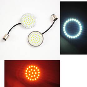 Sportfairings Led1157-wy #hdotherlem 1157 Front Led Turn Signals Blinker Lights For Harley Davidson Sportster 883